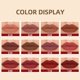 thumbnail image 4 of QIBEST 24 colores terciopelo mate lápiz labial desnudo impermeable de larga duración Sexy brillo de labios rojo taza antiadherente maquillaje tinte de labios cosméticos, 4 of 5