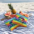 thumbnail image 5 of Outdoor Pillow Cover Lips Rainbow Stripes Set of 2 Waterproof Throw Pillowcases Love is More Gay Lesbian Event Decorative Patio Furniture Pillows for Couch Garden Indoor & Outdoor Use, 5 of 9