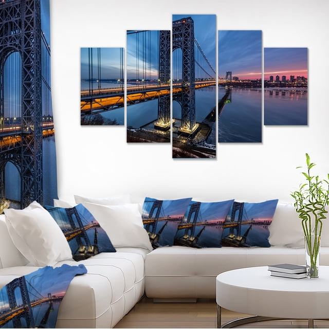 George Washington Bridge - Large Cityscape Art Print on Canvas
