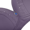 thumbnail image 5 of V Neck Cami Bra for Women Girls Lightly Lined Bra Feature V-Neck No Underwire Bra Style W-696 Hook and Eye Closure Cute Bras Purple 42, 5 of 8