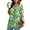 Light green and pale yellow rose, variant on Ronuti 3/4 Length Sleeve Womens Tops 2025 Blouses for Women Dressy Casual Fashion Clothing V Neck Babydoll Tops Fall Outfits
