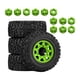 thumbnail image 2 of 4 ruedas y neumáticos para camión RC 1/10, piezas de coche RC, durabilidad, resistentes, repuestos profesionales, accesorios de repuesto para Verde, 2 of 8