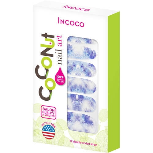 Coconut Nail Art by Incoco Nail Polish Strips, Ocean Blues Coconut Nail Art by Incoco Nail Polish Strips, Ocean Blues