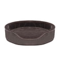 thumbnail image 5 of FurHaven Pet Products Plush & Velvet Oval Pet Bed for Dogs & Cats - Driftwood Brown, Extra Large, 5 of 9