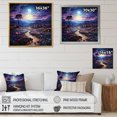 thumbnail image 4 of Designart "Oasis in the Desert Twilight II" Landscapes Floater Framed Canvas Print, 4 of 7