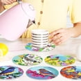 thumbnail image 4 of Set de arte Drink Coaster Cumule de 8 piezas con forma de pájaro y diamante, 4 of 7