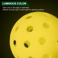 thumbnail image 5 of Uxcell Pickleball Balls Glow in the Dark Pickleball Outdoor Pickleball Balls with Mesh Bag for Indoor Outdoor Yellow, 5 of 8