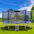 thumbnail image 4 of Gymax 14FT Trampoline Replacement Safety Pad Bounce Frame Waterproof Spring Cover Blue, 4 of 8