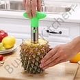thumbnail image 5 of Buyless Kitchen Stainless Steel Pineapple Corer Stem Blades Remover, Slicer and Cutter Non Slip Detachable Handle with V Shape Eye Peeler Free Bonus Green, 5 of 8