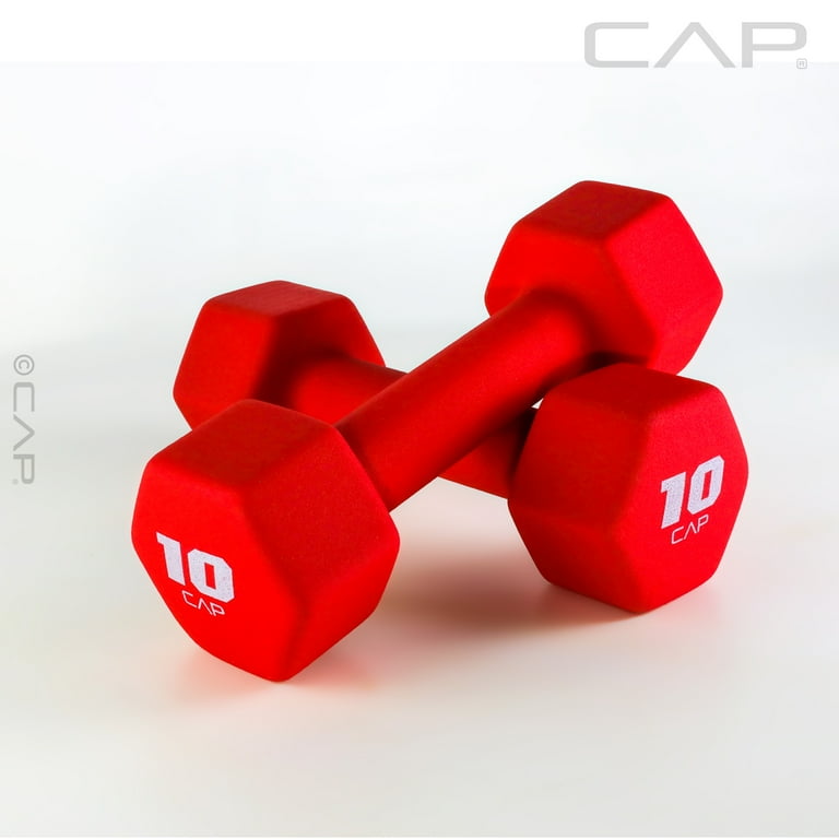CAP 10lb Neoprene Dumbbell Red Single Walmart