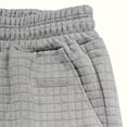 thumbnail image 5 of Mens 2 Piece Outfits 2026 Waffle Quarter Zip Short Sleeve Polo Shirts Bermuda Shorts Matching Set Textured Beach Set Gray L, 5 of 5
