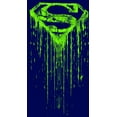 thumbnail image 2 of Superman Dripping S Shield Youth Navy Blue Graphic Tee-Small, 2 of 4