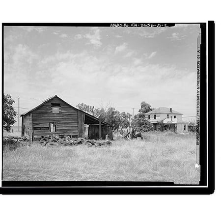 Historic Print, Hudson-Cippa-Wolf Ranch, Granary, Sorento Road, Sacramento, Sacramento County, CA - 2, 16" x 20"