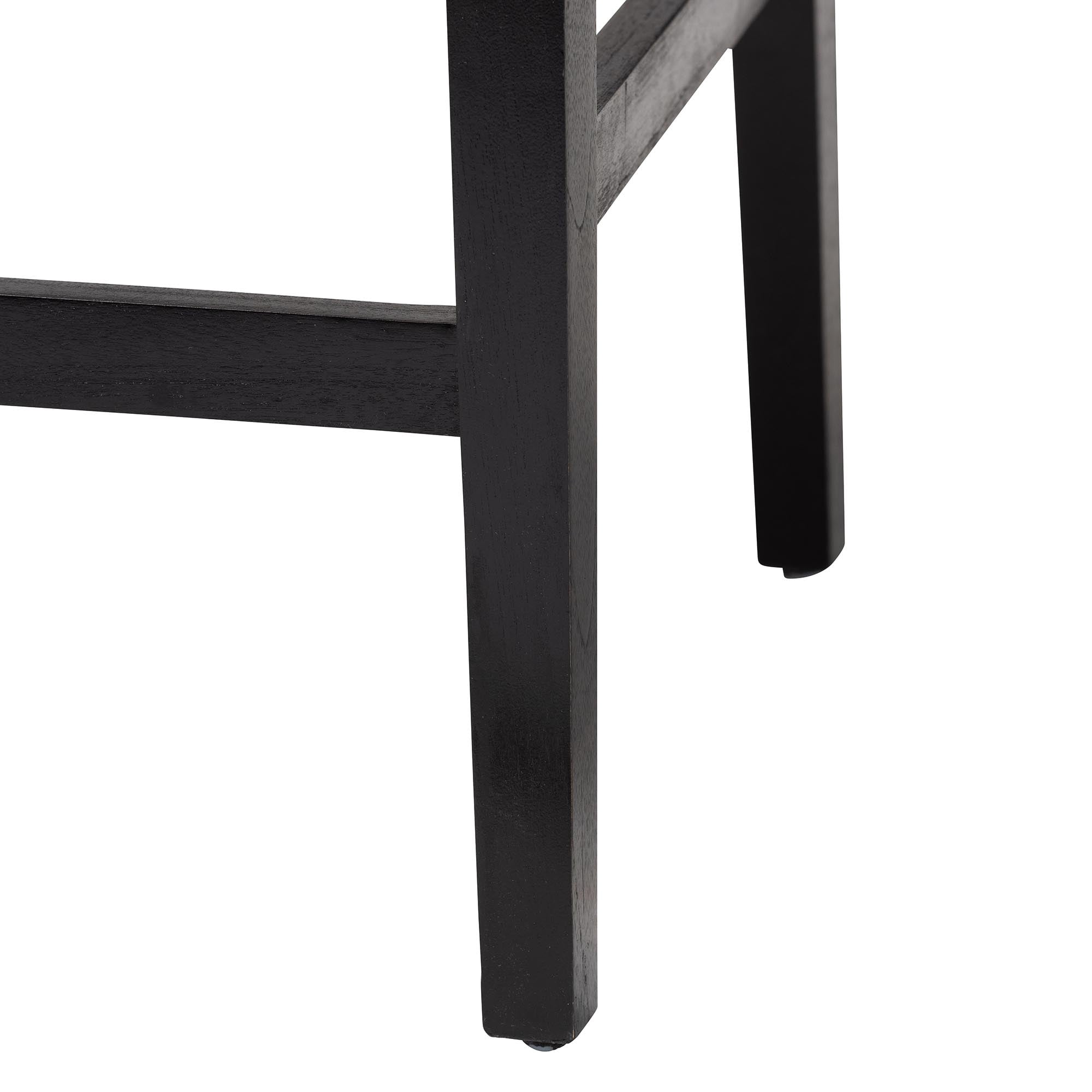 bali & pari Prita Bohemian Paper Loom and Black Mahogany Wood 2-Piece Bar Stool Set