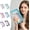 Set(6PCS), variant on Portable Clear Supply Organizers, Zippered Mesh Pouch for School Supplies