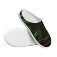 thumbnail image 3 of Lsque Framed Greenery Wall Art Pattern Womens Comfort Cotton on Scuff With Memory Foam and Anti-skid Sole Slipper-42/43, 3 of 7
