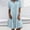 *Light Blue, variant on U Women's Denim Button Down Shirt Dress,Casual Loose Short Sleeve Midi Dress with Pockets Sky Blue,Women's Plus XXL