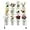 White, variant on Flower Display Stand with 12 Buckets, 3 Layers Plant Stand with Wheels, 4 Wheels Moving Plant Cart Shelf ,Flower Cart for Patio Garden, Living Room, Florist