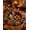 Orange*15.7'', variant on 3D Haunted Staircase Round Rug, Optical Illusion Halloween Area Mat