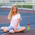thumbnail image 4 of Soidarity Colador de botella de agua para hacer ejercicio con gradiente de 1L, soporte de vaso de plástico a prueba de fugas de gran capacidad para viajes Ropa Deportiva, Zapatos No.01 Soidarity OD002189-01, 4 of 6