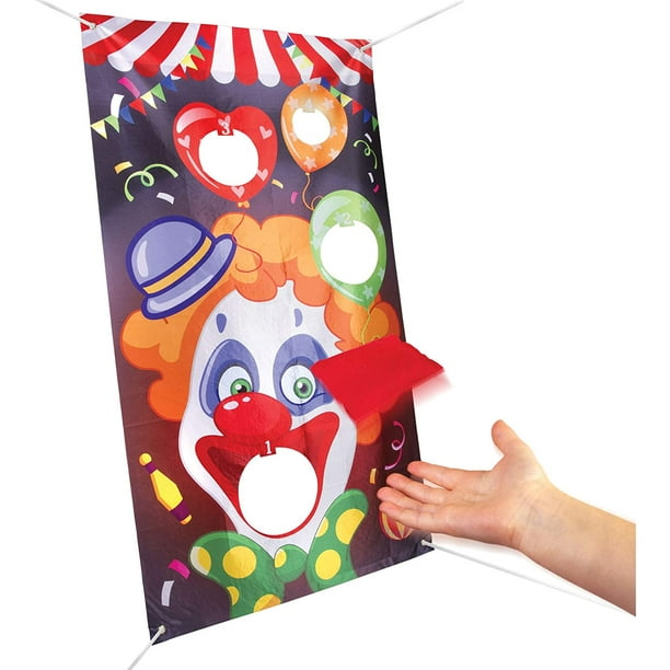 Bean Bag Toss Game for Kids Carnival Game 52" x 30" Hanging Target 3