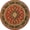 Red, variant on Barclay Medallion Kashan Ivory 7 ft. 10 in. Round