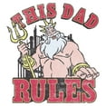 thumbnail image 2 of Men's The Little Mermaid This Dad Rules  Graphic T-Shirt, 2 of 5