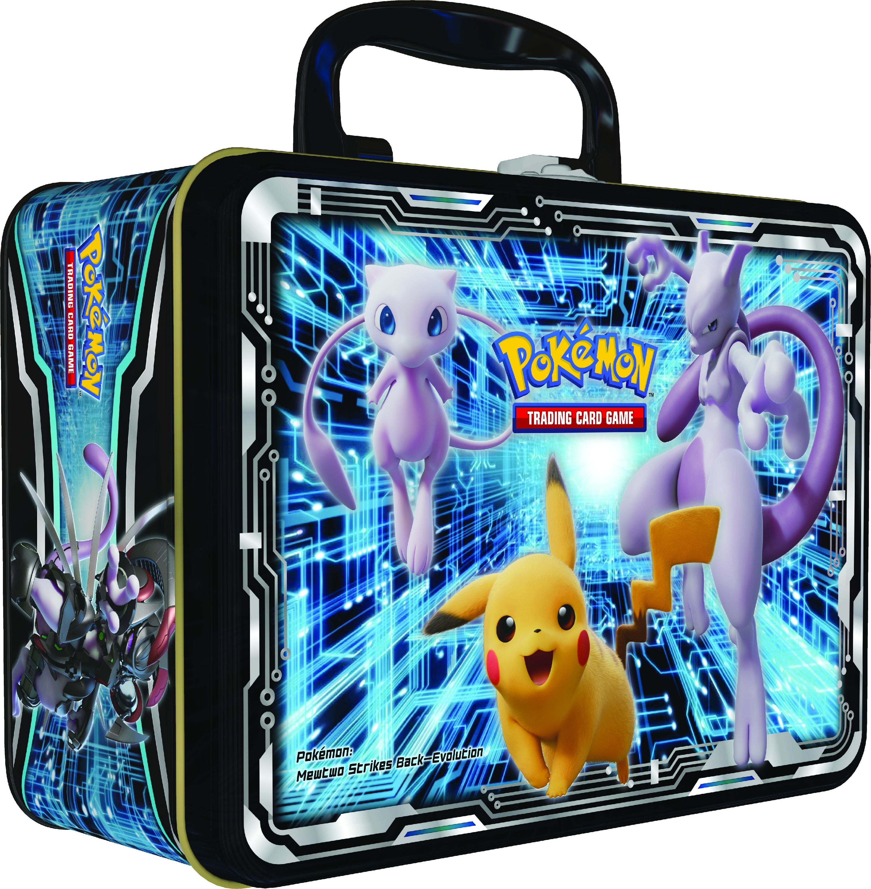 *Opened* with some Cont Pokemon 2019 Fall Collector's Chest Tin Armored Mewtwo 
