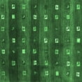 thumbnail image 1 of Ahgly Company Indoor Square Abstract Emerald Green Contemporary Area Rugs, 7' Square, 1 of 4