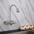 thumbnail image 3 of Versatile Kitchen Faucet, Wall Mounted Tap With Stainless Steel Construction, 360° Swivel Rotatable For Comprehensive Cleaning Solutions, 3 of 5
