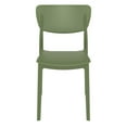 thumbnail image 3 of Luxury Commercial Living 33" Olive Green Stackable Patio Dining Chair, 3 of 8