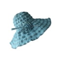 thumbnail image 1 of Qarigey Sombrero para el sol para mujer, ala ancha, gorra transpirable de verano, protección UV, sombrero de playa plegable Sombreros Cielo azul, 1 of 6