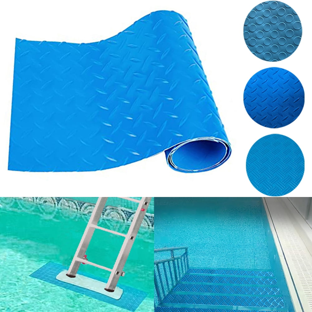 Visland Pool Ladder Mat, NonSlip Mat Pool Liner Protector, Multiple