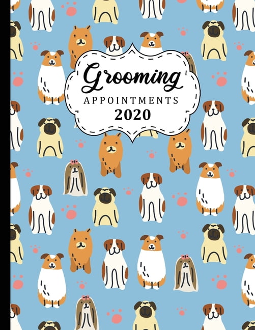 Grooming Appointments 2020 8.5" X 11" 4 column hourly appointment