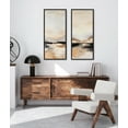 thumbnail image 7 of Kate and Laurel Sylvie Peaceful Landscape III Framed Canvas Wall Art by Amy Lighthall, 18x40 Black, Modern Abstract Landscape Art for Wall, 7 of 7