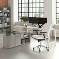 thumbnail image 2 of Hustle 72W Computer Desk with Storage Cabinet in Platinum Gray - Engineered Wood, 2 of 8