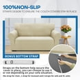 thumbnail image 5 of XYMHUN 1-Piece Sofa Cover Stretch Sofa Slipcover Non-Slip Couch Cover Machine Washable Furniture Protector,Sofa Light Beige, 5 of 7