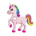 thumbnail image 1 of Mordedor de silicona con forma de unicornio, juguete para molares de bebé??? ?Rosa??‰ ZefeiWu 8390614078581, 1 of 1
