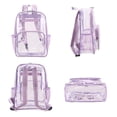 thumbnail image 4 of MKF Collection Cleo Transparent Backpack for Women, Crystal-clear PVC bag, top handle Bookbag by Mia K, 4 of 6