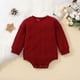thumbnail image 2 of Body De Bebé Canastilla Onesies Para Niños Pequeños, Niños Y Niñas, Mono De Pedo, Ropa Para Niños, Borgoña Odeerbi LM103-7765, 2 of 9