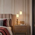 thumbnail image 4 of Natural Alabaster Modern Pendant Light Gold Brass Kitchen Island Bedroom Living Room, 4 of 12