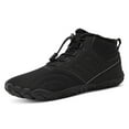 thumbnail image 6 of Mepaouo Winter Barefoot Shoes for Women Men Lace up Fleece Lined Hiking Ankle Snow Boots(Black,10.5), 6 of 7