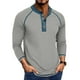 thumbnail image 1 of pstuiky manga larga para hombre, Cárdigan informal de color liso con botones para hombre, manga larga y cuello redondo Tops casuales para hombres xl, 1 of 7