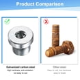 thumbnail image 4 of Uxcell 6-Pack M14x1mm Tapón de Ajuste de Tubo con Cabeza Hexagonal Interna, Tapón de Socket de Acero Inoxidable con Tornillo de Sellado O-Ring, 4 of 6