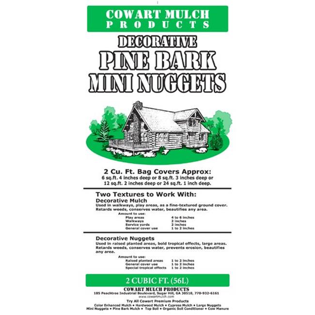 Cowart Mulch Products 0612CFMINUG Mini Pine Nuggets 2 cu. ft. Pack