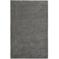 thumbnail image 3 of Unique Loom Solace Comfort Solid Shag Rug ,Rectangle,5' 3" x 8' 0" Graphite Gray Shag Solid Living Room Bed Room Dining Room, 3 of 5