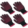 thumbnail image 1 of Oven Mitts, Heat Resistant Gloves High Temperature Resistant Anti Scalding  For Barbecue For Kitchen Rose Red Silicone Rose Red Edge, 1 of 8
