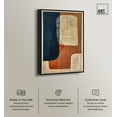 thumbnail image 2 of Blue And Cream II Canvas Midcentury Abstract Wall Art by Art Remedy, Black Frame, 36" x 54", 2 of 7