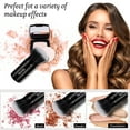 thumbnail image 3 of Makeup Brush Kabuki Face Brushes Retractable Travel Blush Kabuki Brush Portable Flawless for Foundation, Powder Blush, Bronzer, Buffing, Liquid, Cream, Cruelty Free with Cover(Brown), 3 of 14