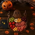 thumbnail image 3 of Halloween Serving Tray Fruit Platter Wooden Party Dish for Kitchen Dining Table Centerpiece, 3 of 7